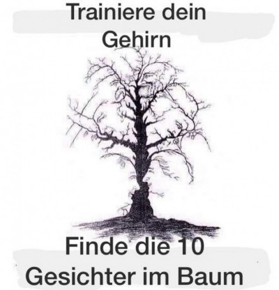 Baum mit 10 Gesichtern