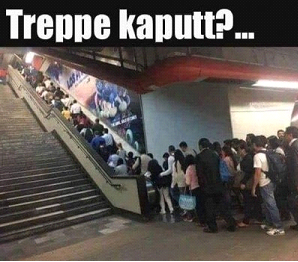 Treppe kaputt